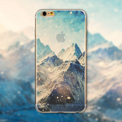 Endless Mountains Painted Soft TPU For Apple iPhone 6  "4.7"inch Mobile Phone Back Skin Cases Cover WHD1440 - Shopy Max