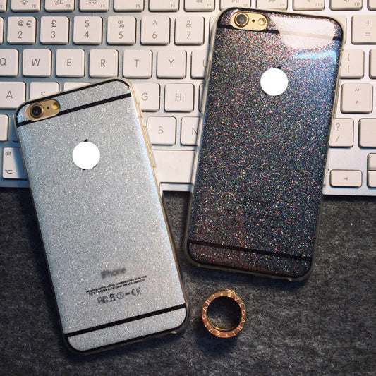 Fashion Glitter Case For Apple iPhone 6 silica gel all-inclusive 6plus 5s Solid Soft phone case Capa Funda pmobile phone case