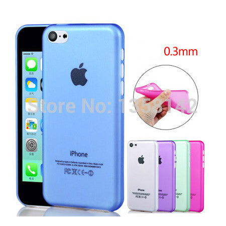 For apple iphone 5c case 0.3mm Ultra Thin Slim PP Protection Cell Phone Cases Cover free shipping