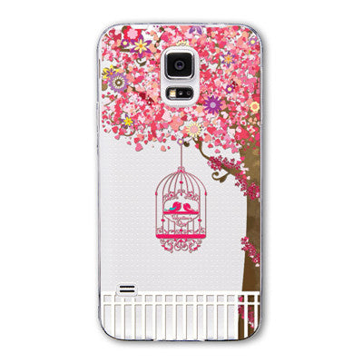 New Arrival Fashion Soft TPU transparent Phone Cases for Samsung S5 i9600 China Wholesale