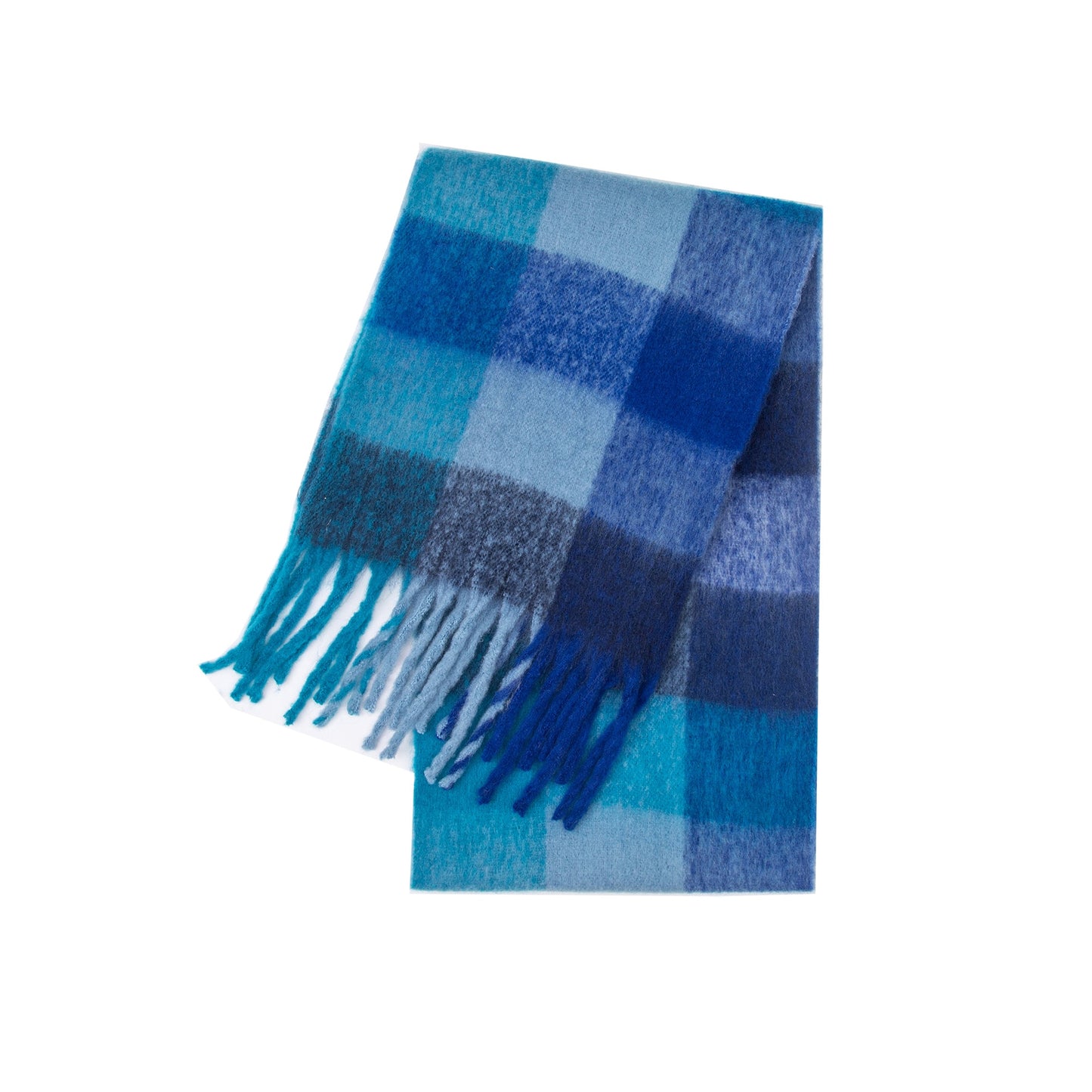 2022 NEW Luxury Cashmere Women Plaid Scarf Winter Warm Shawl and