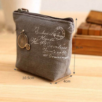 Small Mini Coin Pouch Zipper Money Key Earphone Line Mini Coin Purse Card Holder