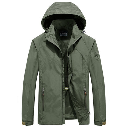 Windbreaker Jackets Waterproof Military Hooded Water Proof Wind Breaker Casual Coat Mens Autumn Jackets Male