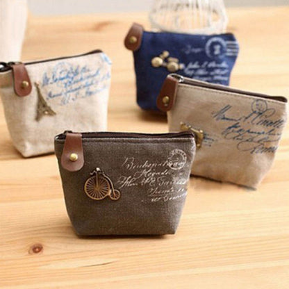 Small Mini Coin Pouch Zipper Money Key Earphone Line Mini Coin Purse Card Holder