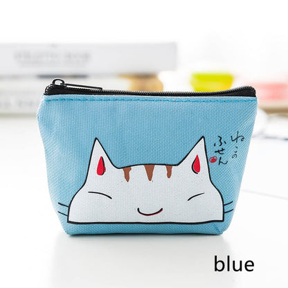 Small Mini Coin Pouch Zipper Money Key Earphone Line Mini Coin Purse Card Holder