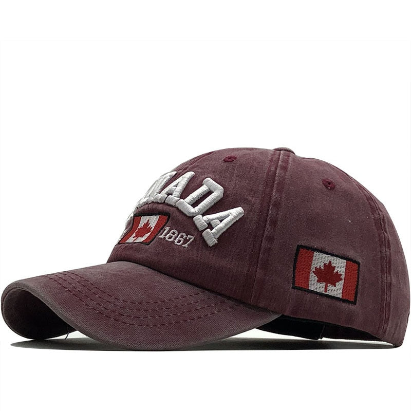 women snapback hat CANADA embroidery bone cap gorras casual casquette men baseball hat