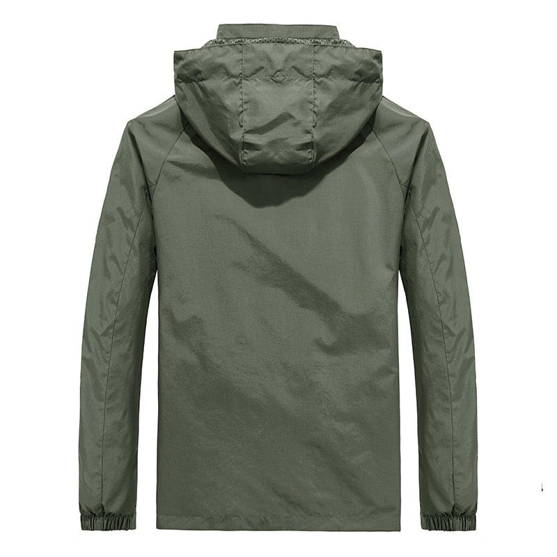 Windbreaker Jackets Waterproof Military Hooded Water Proof Wind Breaker Casual Coat Mens Autumn Jackets Male