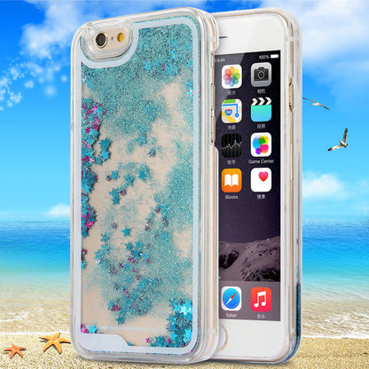 New Style Creative 4.7 Inch for iphone 6 Case  Paillette Stars Brilliant Back Cover Case PC Phone Hard Cover Case APC042901