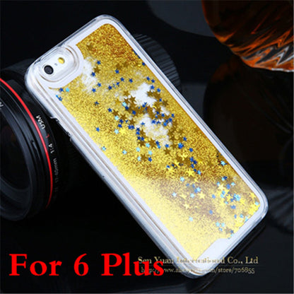 New Style Creative 4.7 Inch for iphone 6 Case  Paillette Stars Brilliant Back Cover Case PC Phone Hard Cover Case APC042901