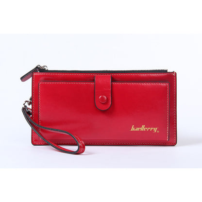 Hot Sale Women Leather Wallets High Quality Long Clutches Female's Zipper Mobile Bags Big Capacity Money Purse Lady Chic Wallet