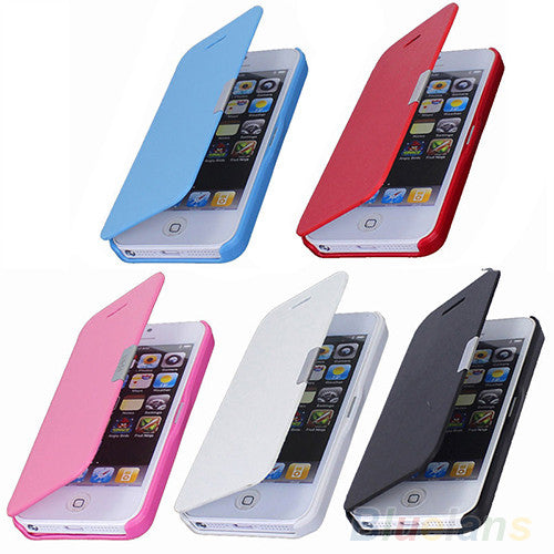 Magnetic Flip Leather Hard Skin Pouch Wallet Case Cover For Apple iPhone 5S 5G phone cases 01R4