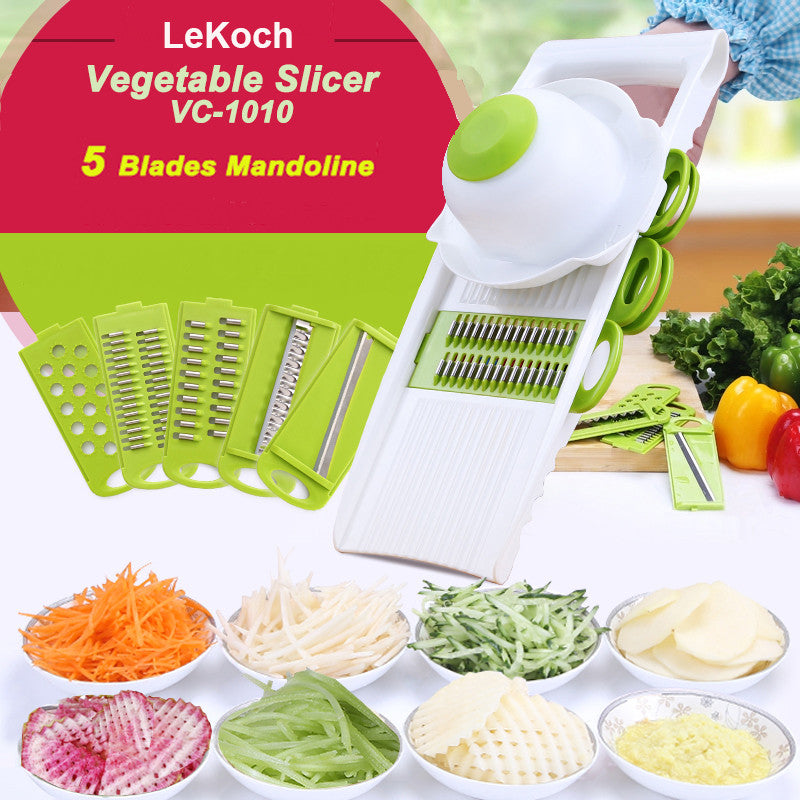 1pc Stainless Steel Vegetable Slicer, Multipurpose Mandoline Slicer With  Interchangeable Blades For Home Use