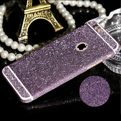 New Arrival Full Body Glitter for iPhone 5 5S Shiny Phone Sticker Case Gold