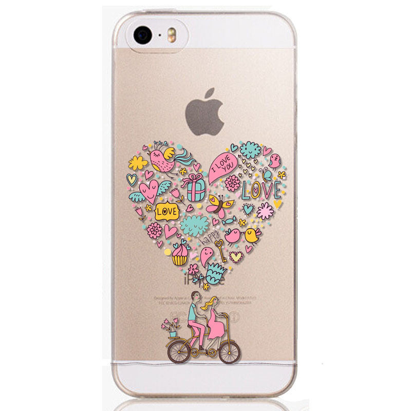 New Arrival Phone Skin for iPhone 5 5S Beautiful Flowers TPU soft Phone Skin Cover