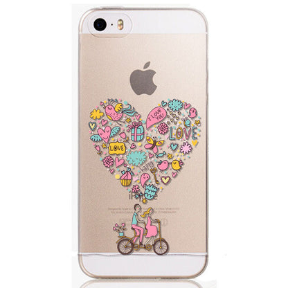 New Arrival Phone Skin for iPhone 5 5S Beautiful Flowers TPU soft Phone Skin Cover