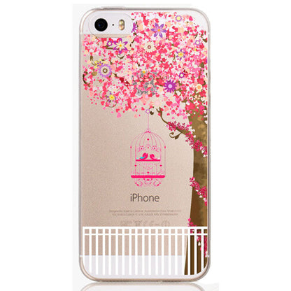 New Arrival Phone Skin for iPhone 5 5S Beautiful Flowers TPU soft Phone Skin Cover