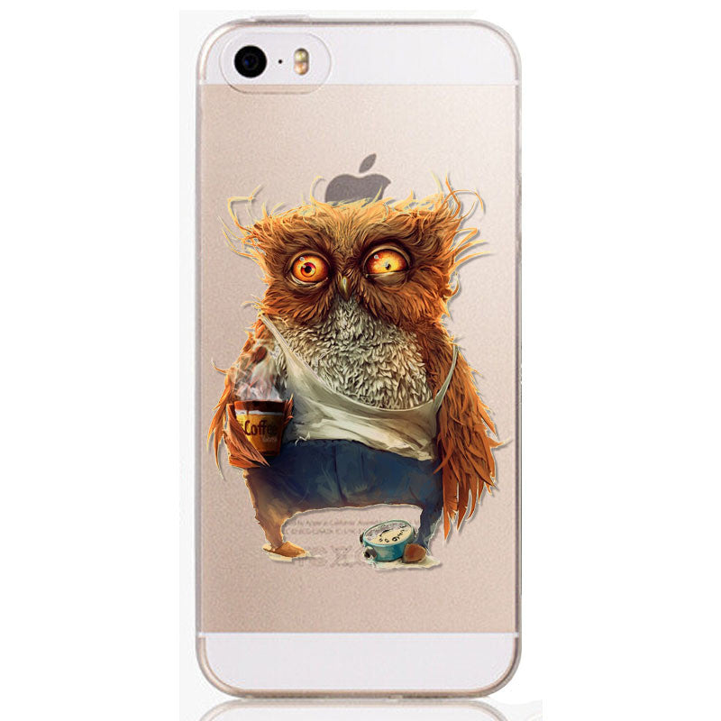 New Arrival Tpu Soft Phone Case for iPhone 4 4S Cute Animals Printed Phone Skin Cover