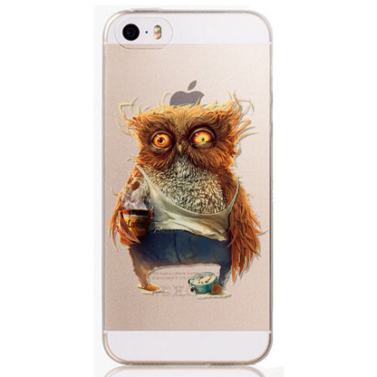 New Arrival Tpu Soft Phone Case for iPhone 4 4S Cute Animals Printed Phone Skin Cover