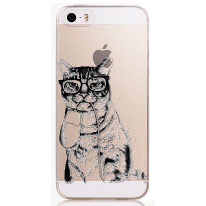 New Arrival Tpu Soft Phone Case for iPhone 4 4S Cute Animals Printed Phone Skin Cover