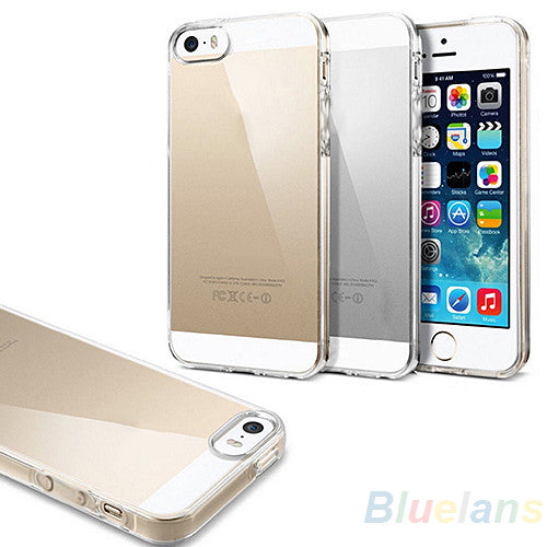 New Crystal Clear/Transparent Black Soft Silicone TPU Cover Case  phone cases for iPhone 5 5S case