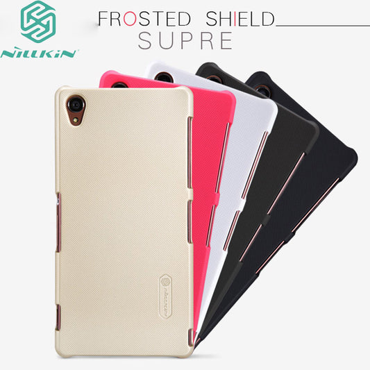 Newest Original Nillkin Ultrathin Frosted Shield Phone Case For Sony Z3 L55 Matte Hard Shell Cover Case + Screen Protective Film