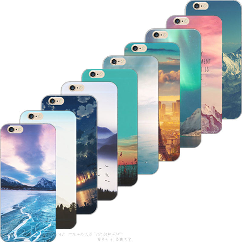 Painting Brilliant Starry Sky Soft Silicon Cover For Apple iPhone 4 iPhone 4S Cases Case For Phone4S Phone Shell H-LF HZK KXC HR - Shopy Max