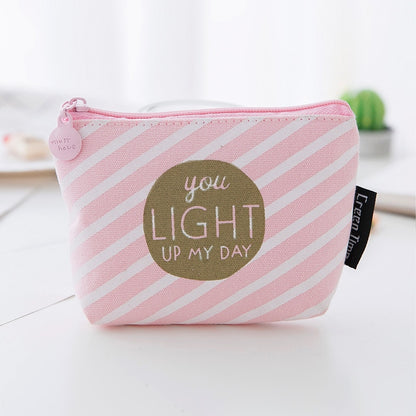 Small Mini Coin Pouch Zipper Money Key Earphone Line Mini Coin Purse Card Holder