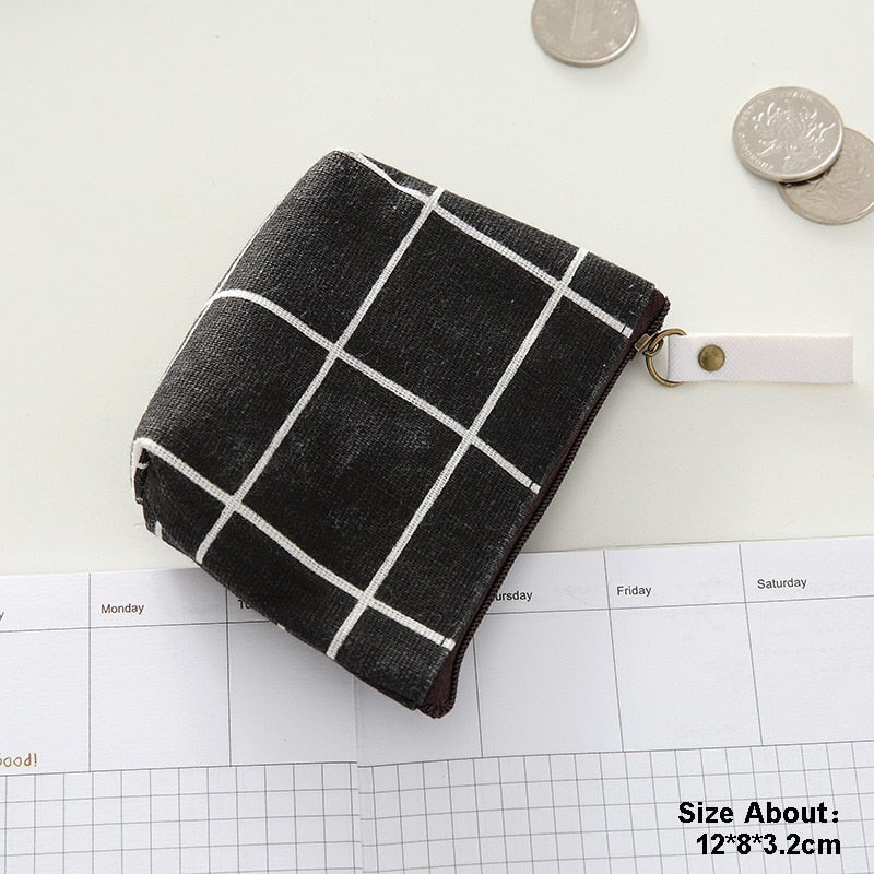 Small Mini Coin Pouch Zipper Money Key Earphone Line Mini Coin Purse Card Holder