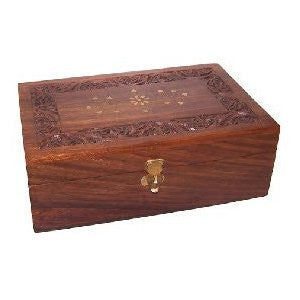 Aromatherapy Carved Box-holds 12x 10ml + 4x 100ml - Shopy Max