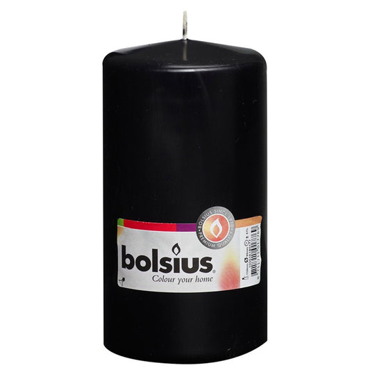 Bolsius Church Candle - Pillar - 150 x 80mm - Black