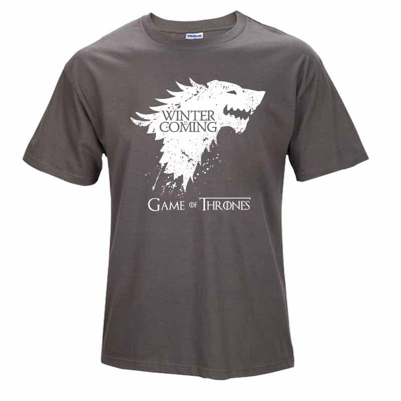 top quality cotton Game of Thrones Men T-shirt Short Sleeve casual O-Neck Tops Tees - Shopy Max