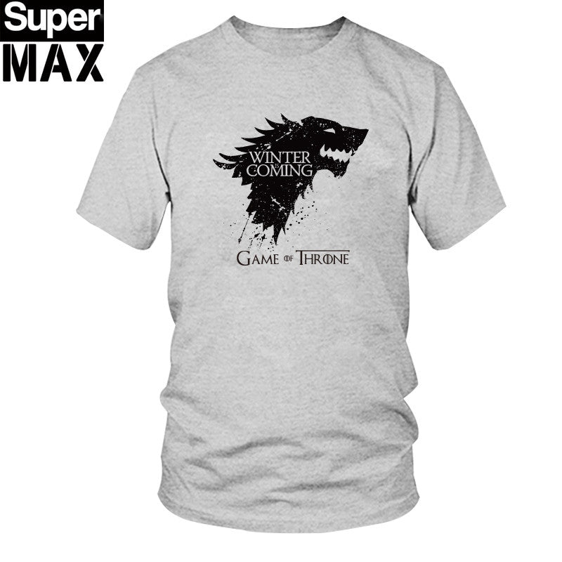 top quality cotton Game of Thrones Men T-shirt Short Sleeve casual O-Neck Tops Tees - Shopy Max