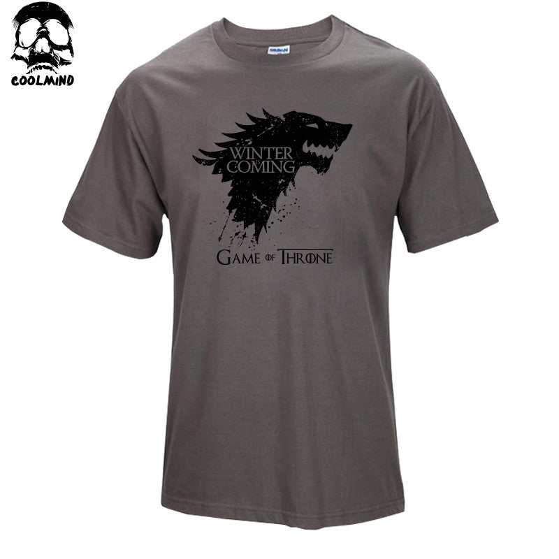 top quality cotton Game of Thrones Men T-shirt Short Sleeve casual O-Neck Tops Tees - Shopy Max