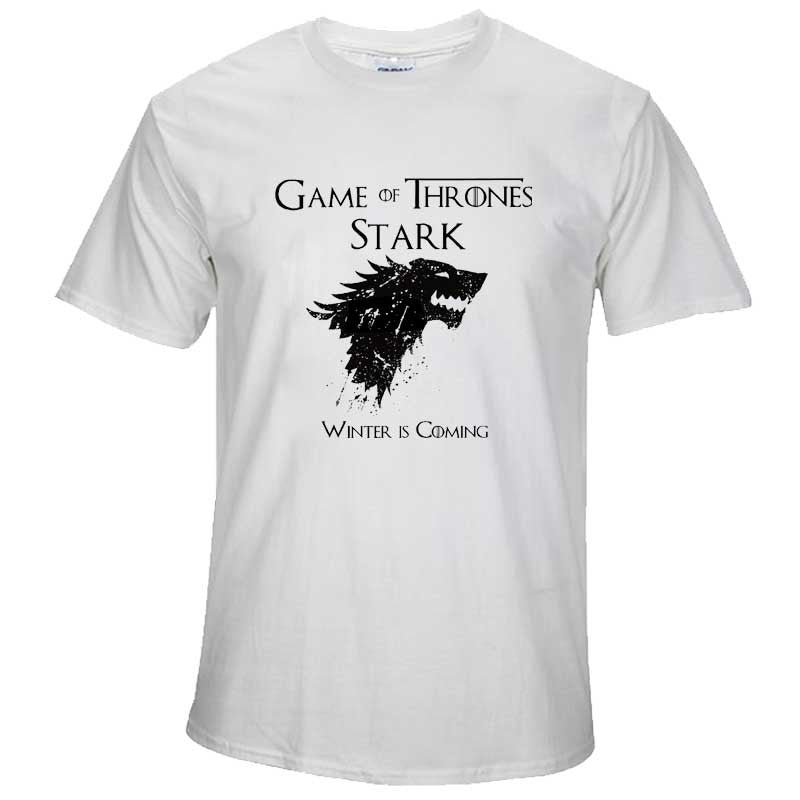 top quality cotton Game of Thrones Men T-shirt Short Sleeve casual O-Neck Tops Tees - Shopy Max