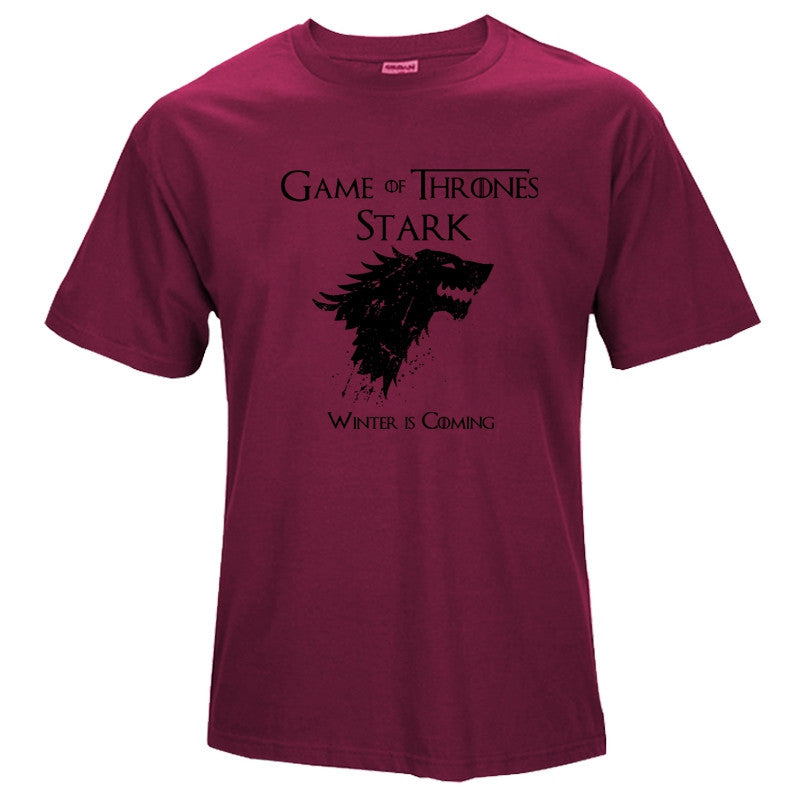 top quality cotton Game of Thrones Men T-shirt Short Sleeve casual O-Neck Tops Tees - Shopy Max