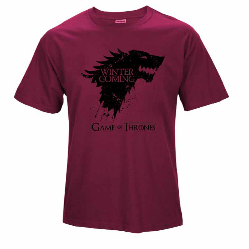 top quality cotton Game of Thrones Men T-shirt Short Sleeve casual O-Neck Tops Tees - Shopy Max