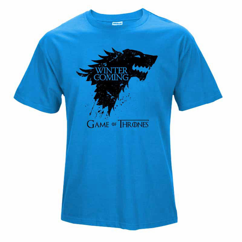 top quality cotton Game of Thrones Men T-shirt Short Sleeve casual O-Neck Tops Tees - Shopy Max