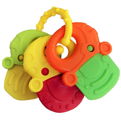 1Pcs baby molar toy Kids Teether Cute silicone Macaron Color