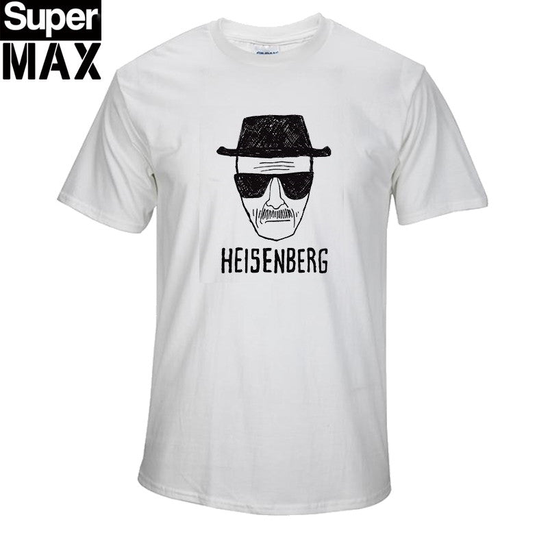 CXT03-C1 Top quality COTTON o neck heisenberg men tshirt short sleeve print casual