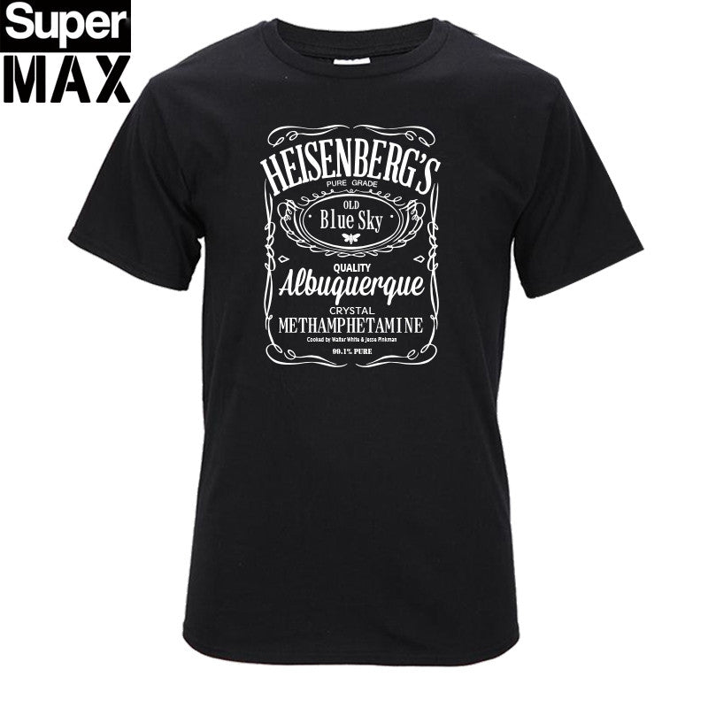 CXT03-C1 Top quality COTTON o neck heisenberg men tshirt short sleeve print casual