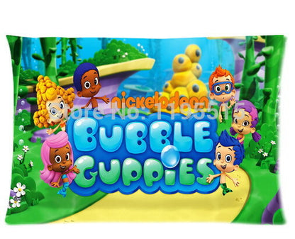 Custom Bubble Guppies Molly Gil Goby Deema Oona Nonny Two Sides Printed for 20*30 Inches