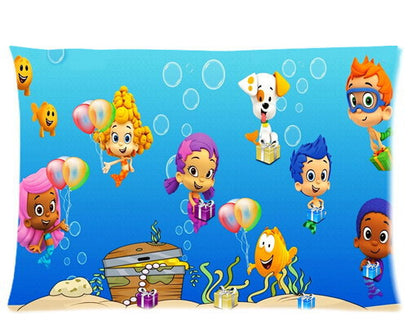 Custom Bubble Guppies Molly Gil Goby Deema Oona Nonny Two Sides Printed for 20*30 Inches