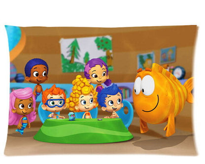 Custom Bubble Guppies Molly Gil Goby Deema Oona Nonny Two Sides Printed for 20*30 Inches