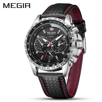 MEGIR Mens Watches Top Brand Luxury Quartz Watch Men Fashion Casual