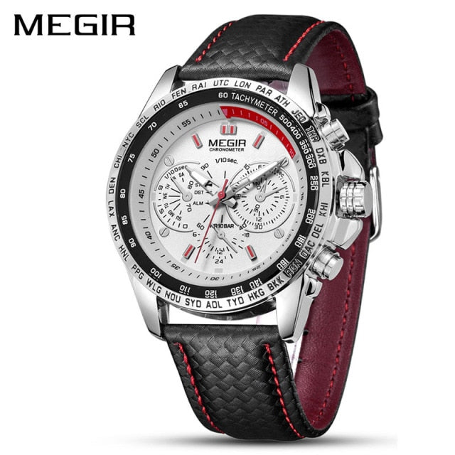 MEGIR Mens Watches Top Brand Luxury Quartz Watch Men Fashion Casual