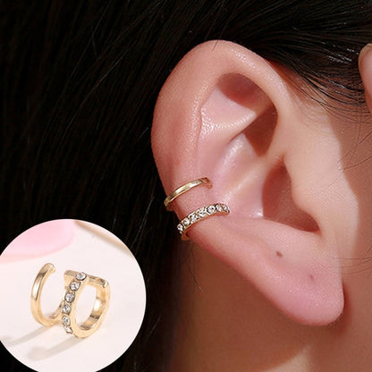 ZYZQ 1PC Punk Gold Metal Ear Cuff Ear Clip for Women No Pierced C