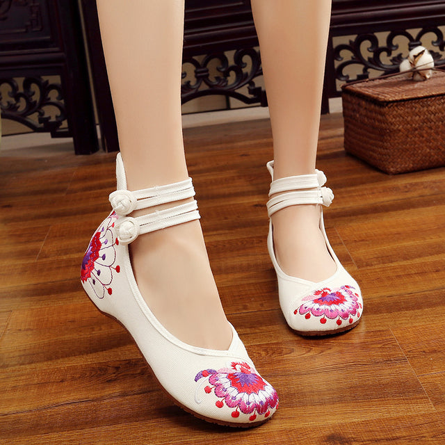 Plus Size 41 Fashion Women Shoes, Old Beijing Mary Jane Flats With Cas ...