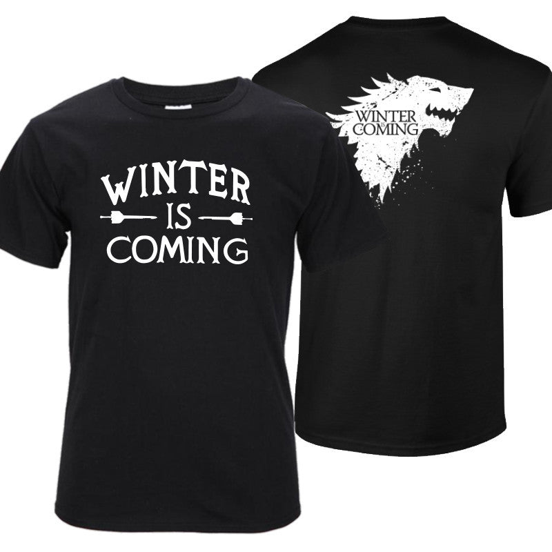 top quality cotton Game of Thrones Men T-shirt Short Sleeve casual O-Neck Tops Tees - Shopy Max