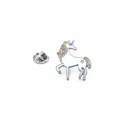 Cartoon Cute Unicorn Pegasus Rainbow Watermelon Brooches Collar Enamel Pin Icons - Shopy Max