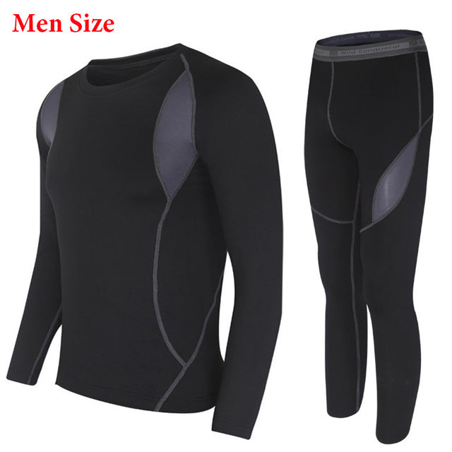 SAGUARO New Men Thermal Underwear Sets 2017 Winter Hot Dry Technology ...